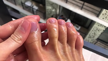 Gina Gerson play with feet