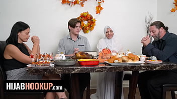 Muslim Babe Audrey Royal Celebrates Thanksgiving With Passionate Fuck On The Table – Hijab Hookup