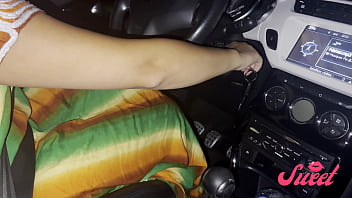 Nighttime masturbation in the car while driving – Sweet Arabic Real Amateur