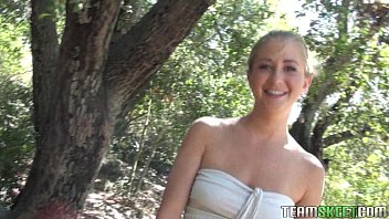 POVLife Blonde teen Casi James sucks fucks cock outdoors