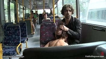 Sexy babe fucked in bus and park