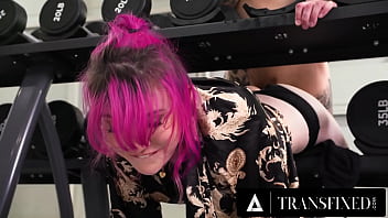 TRANSFIXED – Cutie Lena Moon Gets STUCK In The Gym And POUNDED By Big Dick Stud Who Takes Advantage