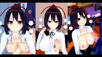 [Eroge Koikatsu! ] Touhou shooting Marubun and boobs rubbed H! 3DCG Big Breasts Anime Video (Touhou Project) [Hentai Game]