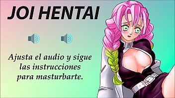 JOI hentai con Mitsuri. Super Gangbang. En español.