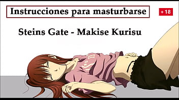 JOI hentai in Spanish with Kurisu from Steins Gate, a special experiment.