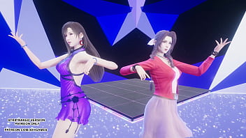 [MMD] TAEYEON – INVU Aerith Tifa Lockhart Hot Kpop Dance Final Fantasy Uncensored Hentai