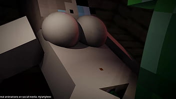 Minecraft Porn Animation Anime girl and Creeper