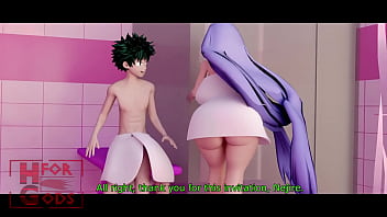 Nejire Helps Deku (Animation by hforgods)