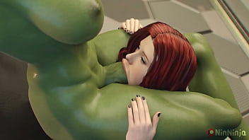 NinNinja3D – Black Widow x Futa She-Hulk