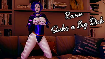 Raven sucks a big dick l 3d uncensored hentai