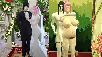 Sakura’s Wedding Part 4 Naruto Hentai Obedient and Domesticated Wife Pregnant from their houses in front of her Cuckold and Sad Husband Netorare