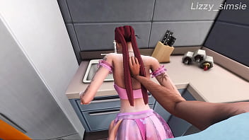 Stepfather fucks and cum on rebellious stepdaughter – sims 4 –