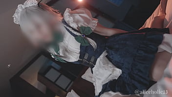 Touhou Izayoi Sakuya Cosplay multiplecumshot femdom sex.