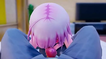 「Mashu Giving the Good Succ」by kaotaro12 [FATE MMD Hentai]